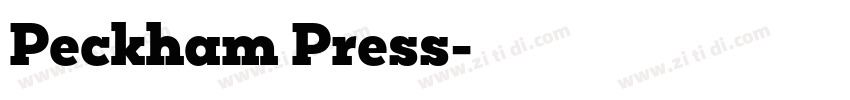 Peckham Press字体转换